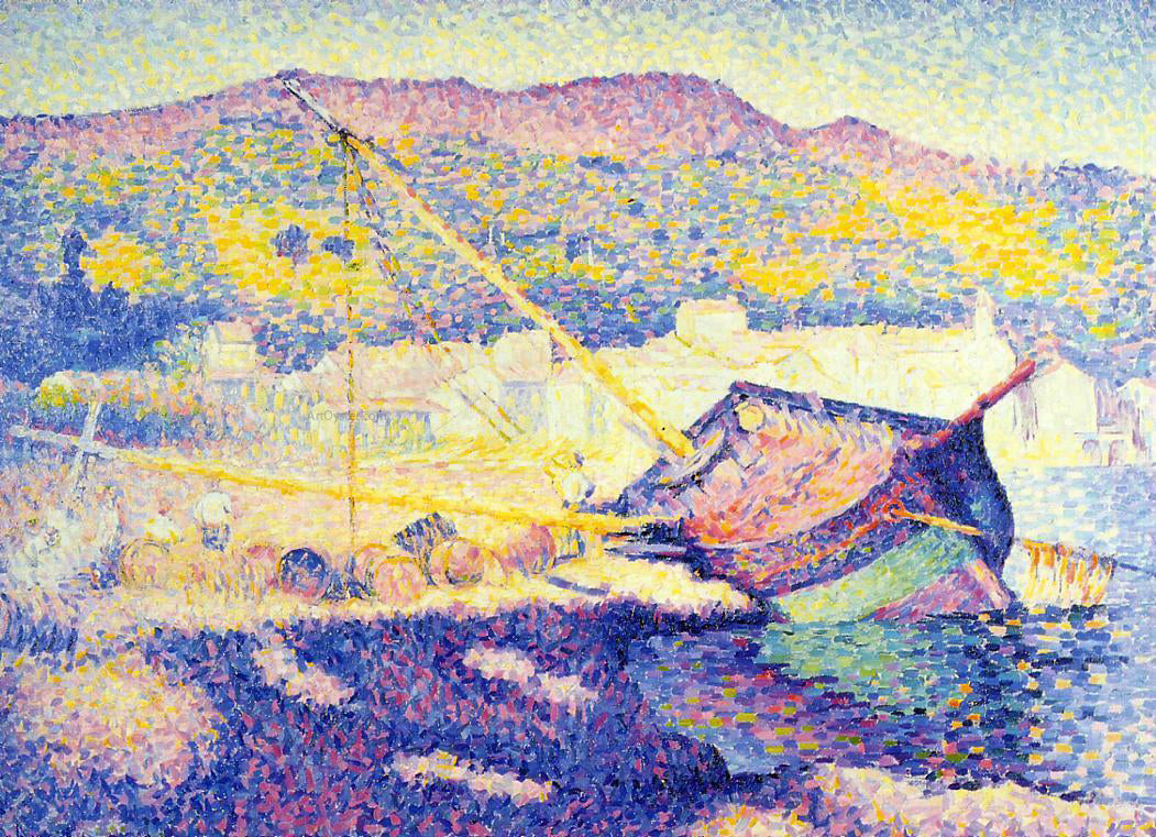 Henri Edmond Cross The Blue Boat - Hand Painted Oil Painting