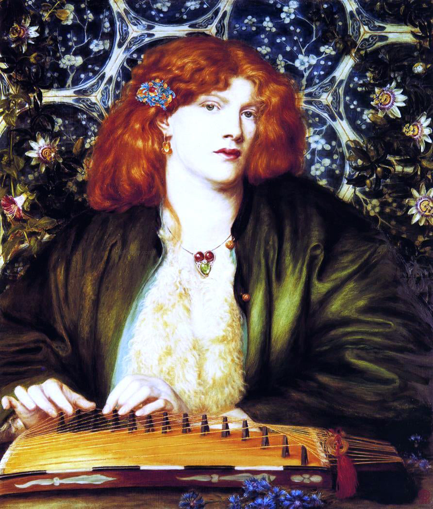 Dante Gabriel Rossetti The Blue Bower - Hand Painted Oil Painting