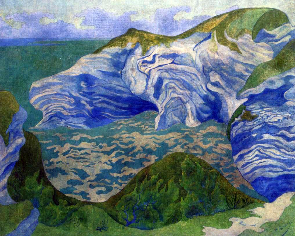 Paul Ranson The Blue Cliffs - Hand Painted Oil Painting