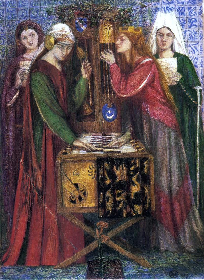  Dante Gabriel Rossetti The Blue Closet - Hand Painted Oil Painting