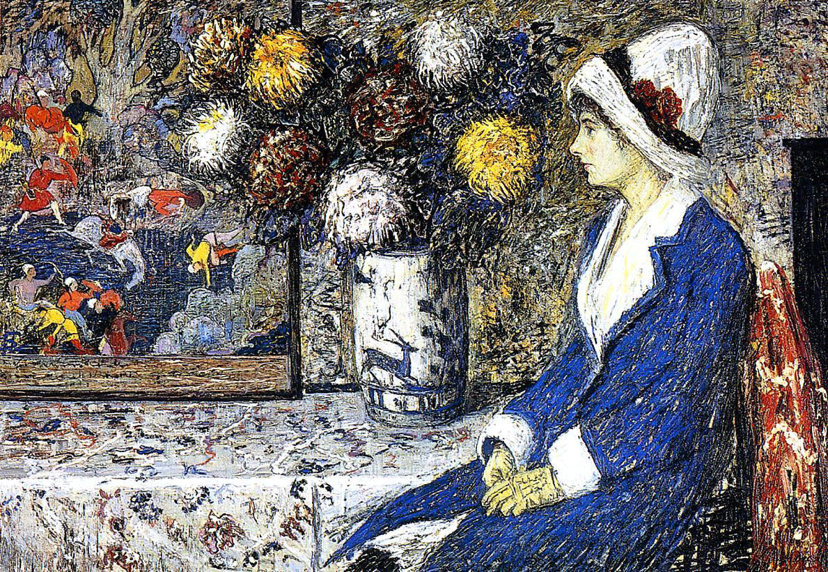 Henry Golden Dearth The Blue Coat - Hand Painted Oil Painting