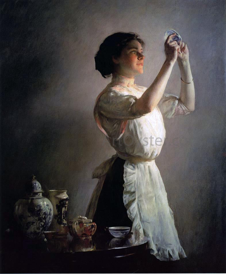 Joseph DeCamp The Blue Cup - Hand Painted Oil Painting