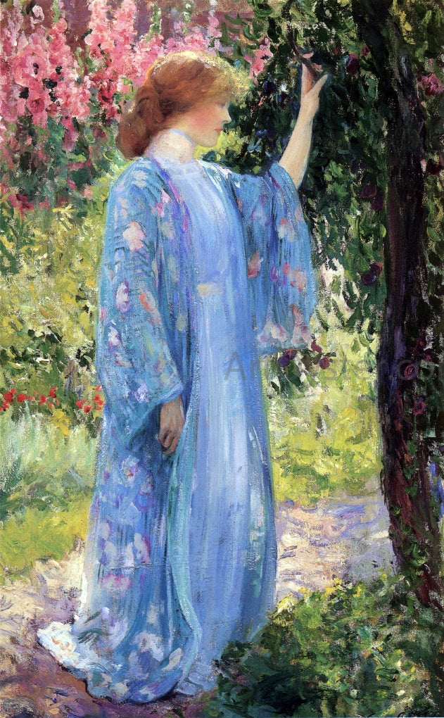 Guy Orlando Rose The Blue Kimono - Hand Painted Oil Painting