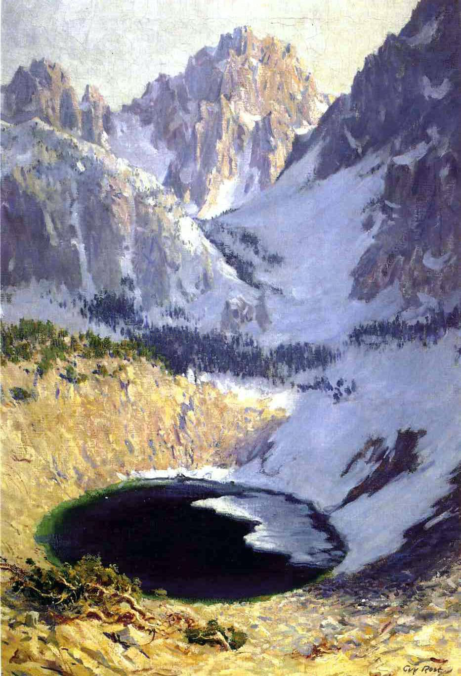 Guy Orlando Rose The Blue Pool near Mt. Whitney - Hand Painted Oil Painting