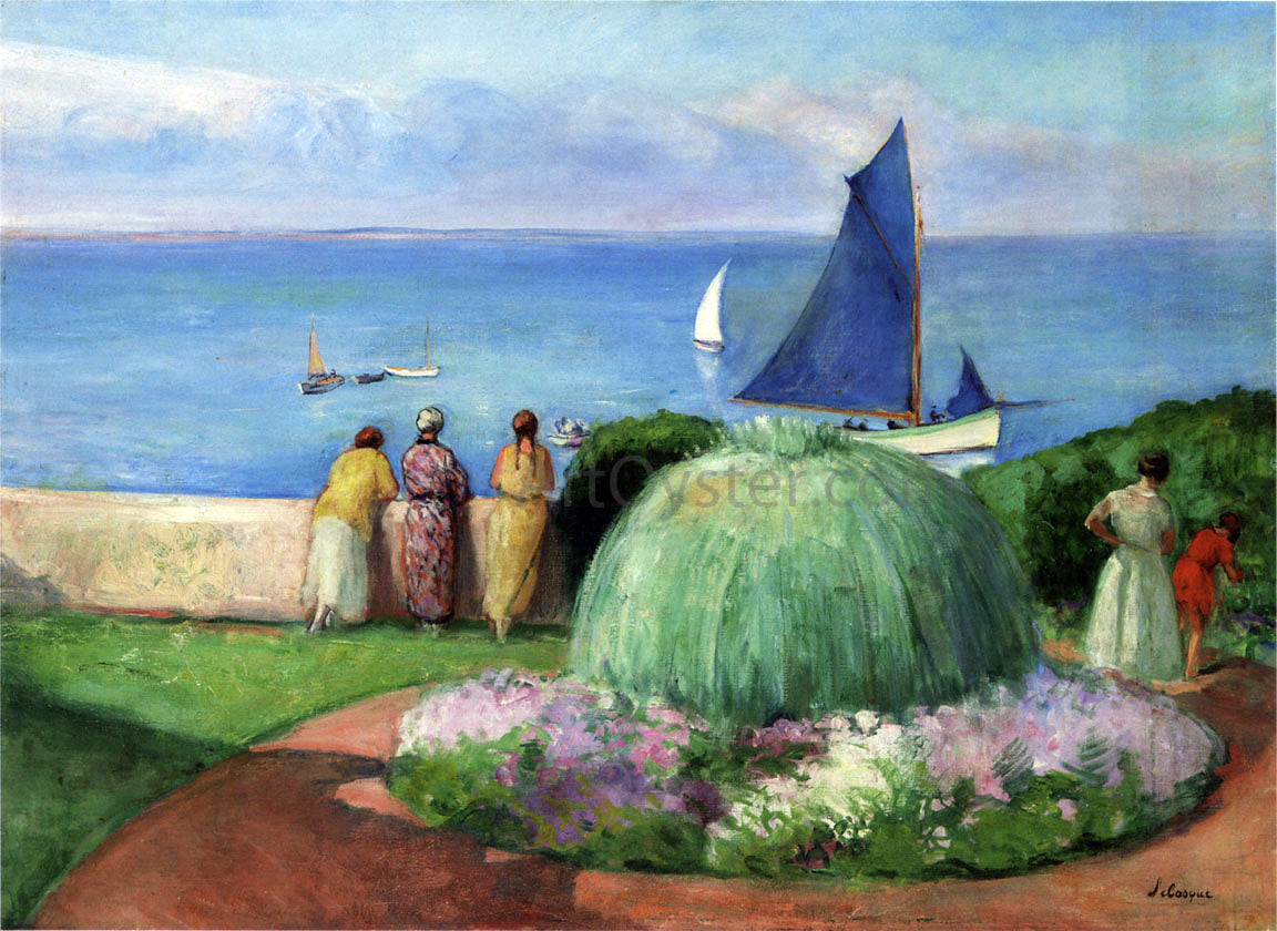 Henri Lebasque The Blue Sail at Prefailles - Hand Painted Oil Painting