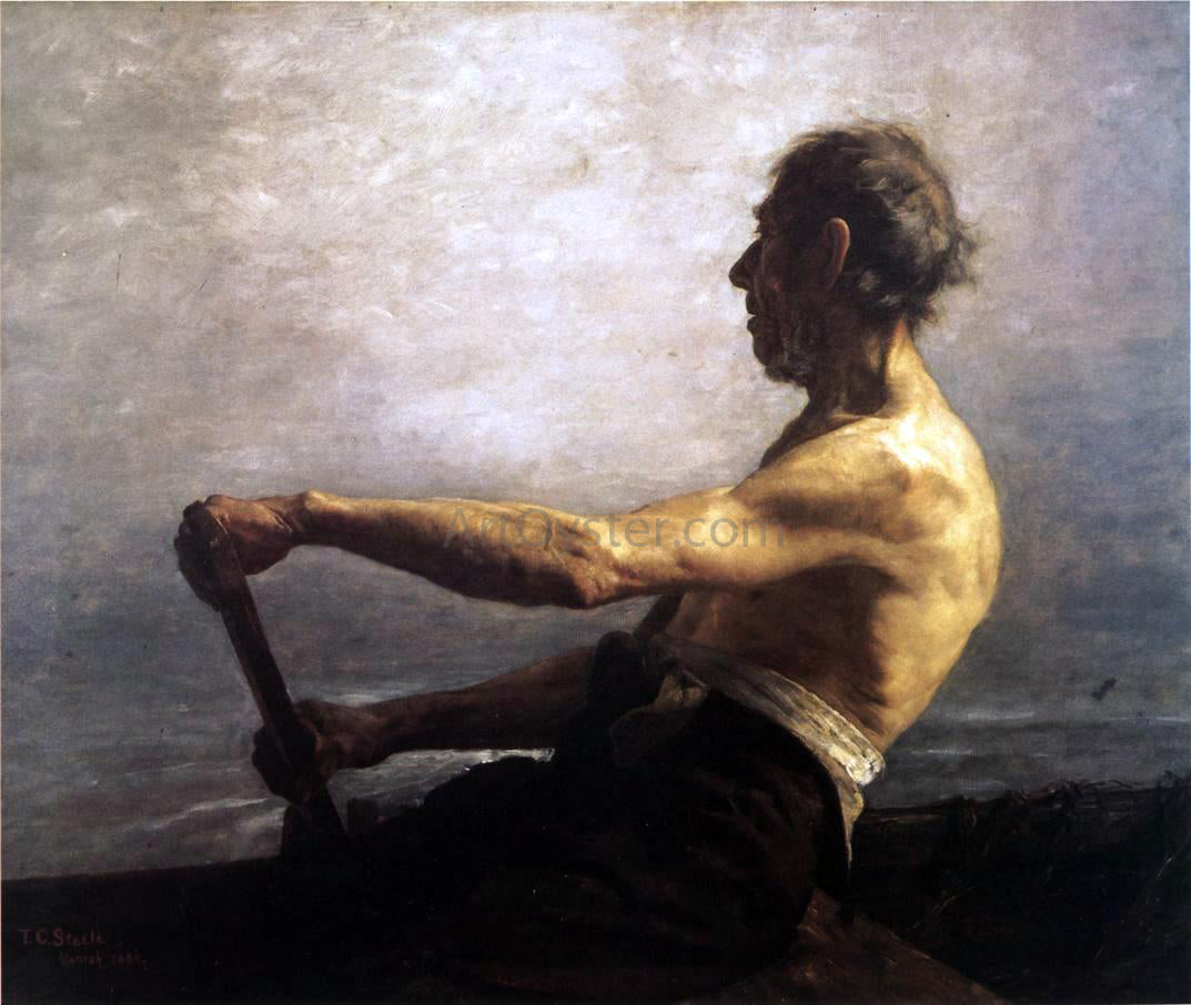 Theodore Clement Steele The Boatman - Hand Painted Oil Painting