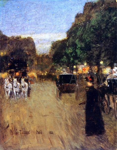 Frederick Childe Hassam The Boid de Boulogne - Hand Painted Oil Painting
