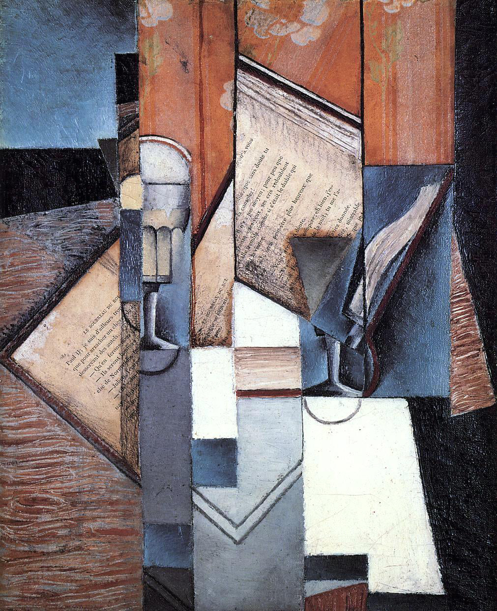 Juan Gris The Book - Hand Painted Oil Painting