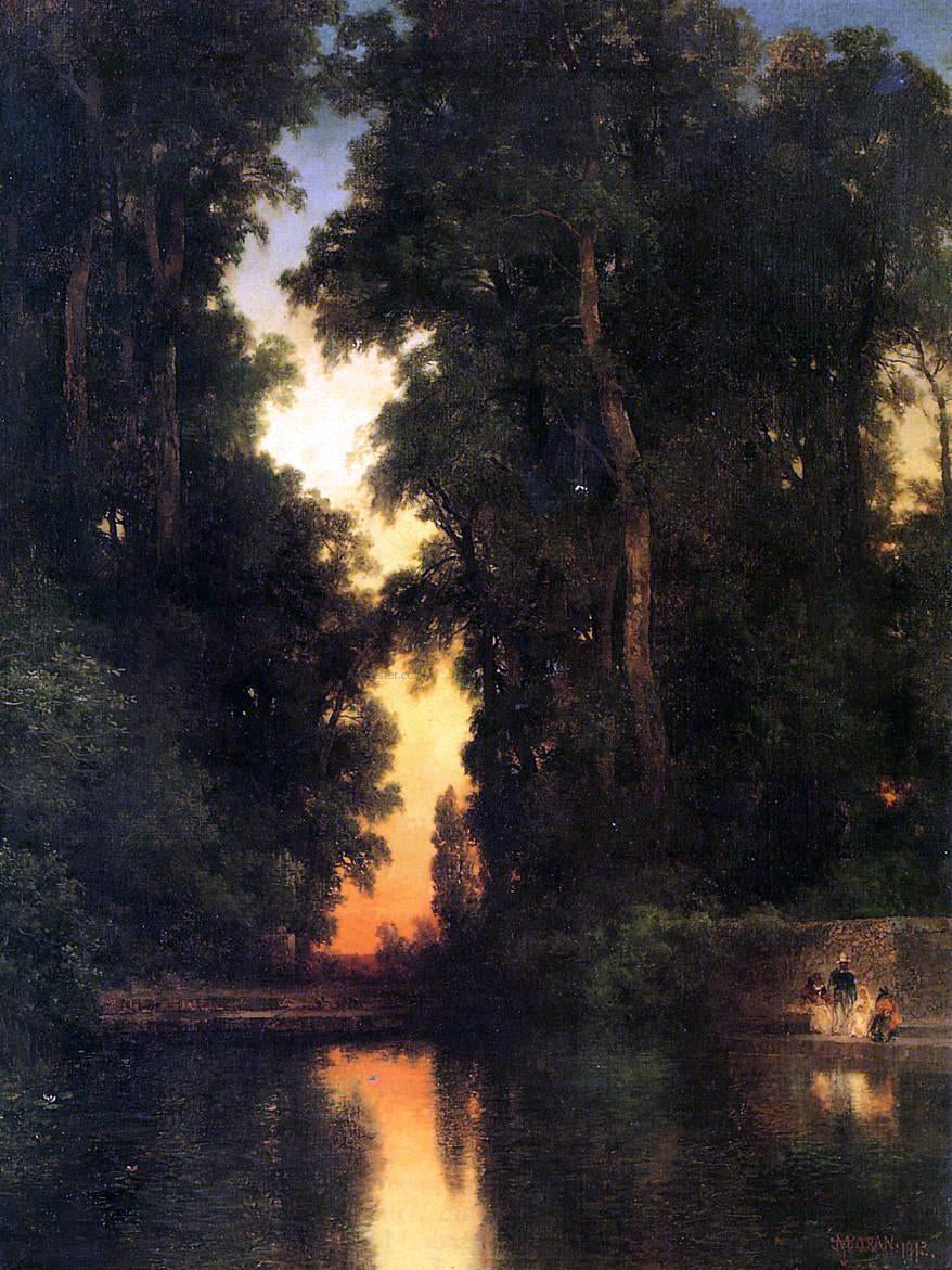 Thomas Moran The Borda Gardens, Mexico - Hand Painted Oil Painting