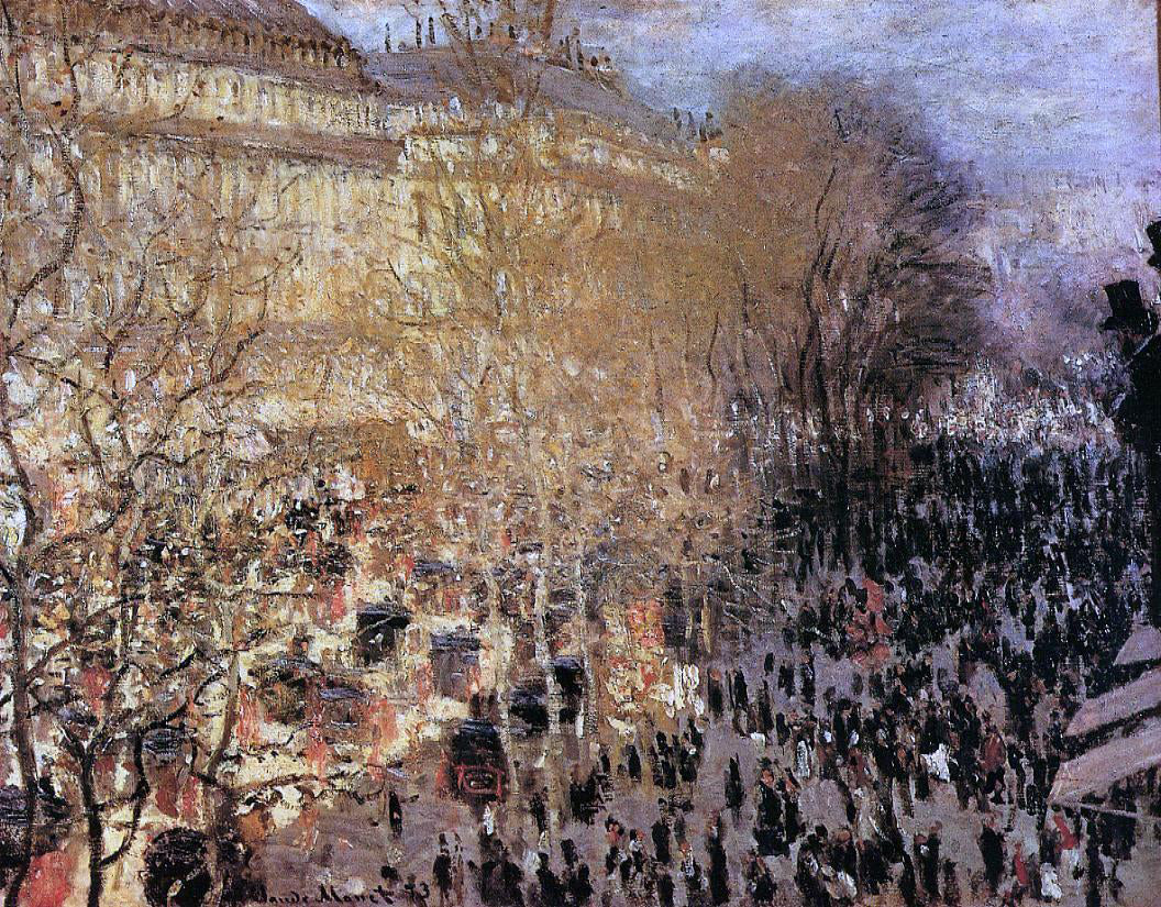 Claude Oscar Monet The Boulevard des Capuchine (also known as Boulevard des Capucines) - Hand Painted Oil Painting