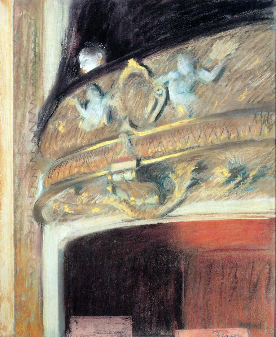 Edgar Degas The Box at the Opera - Hand Painted Oil Painting