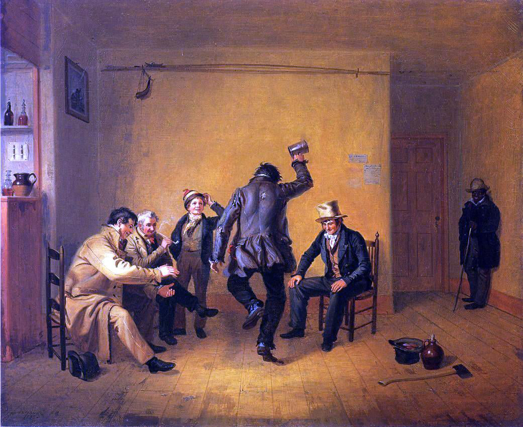 William Sidney Mount The Breakdown (also known as Bar-room Scene) - Hand Painted Oil Painting