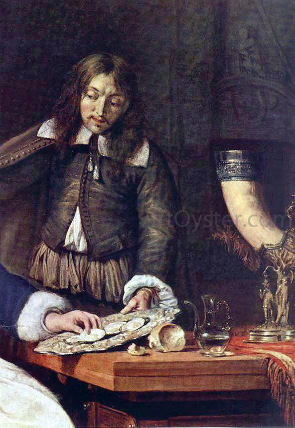 Gabriel Metsu The Breakfast (detail) - Hand Painted Oil Painting