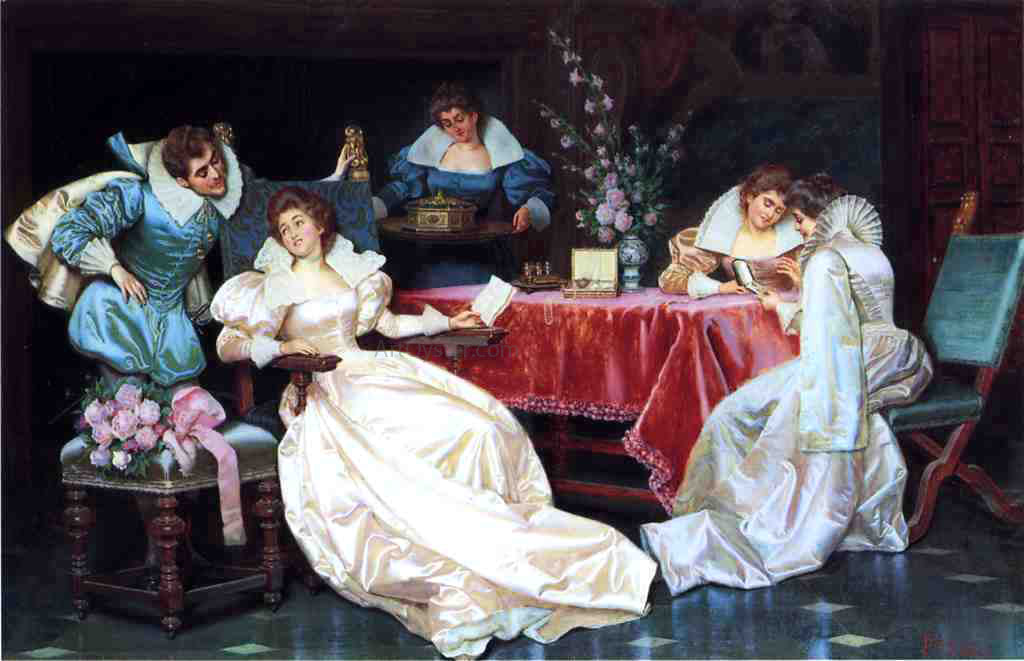 Pio Ricci The Bride to Be - Hand Painted Oil Painting