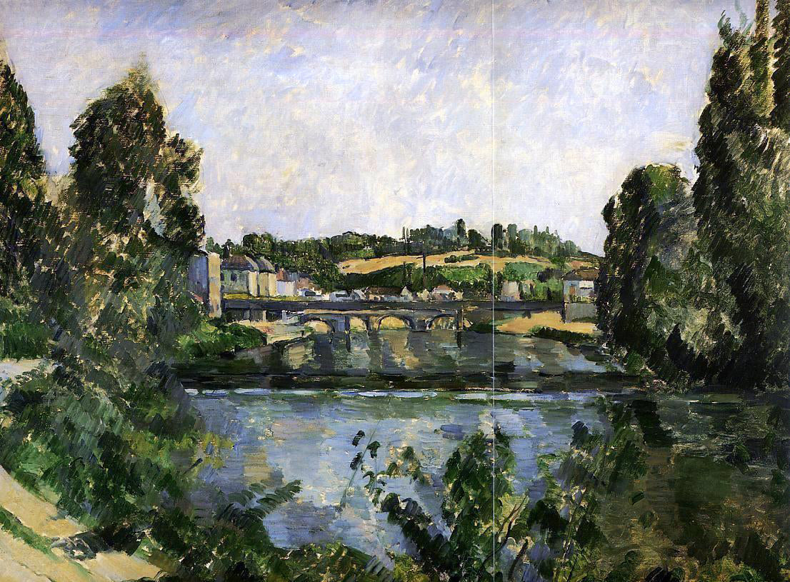 Paul Cezanne The Bridge and Waterfall at Pontoise - Hand Painted Oil Painting