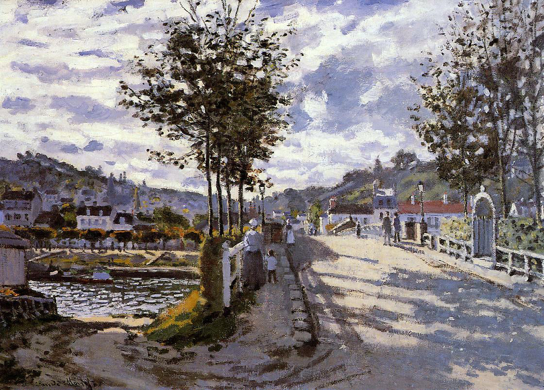Claude Oscar Monet The Bridge at Bougival - Hand Painted Oil Painting