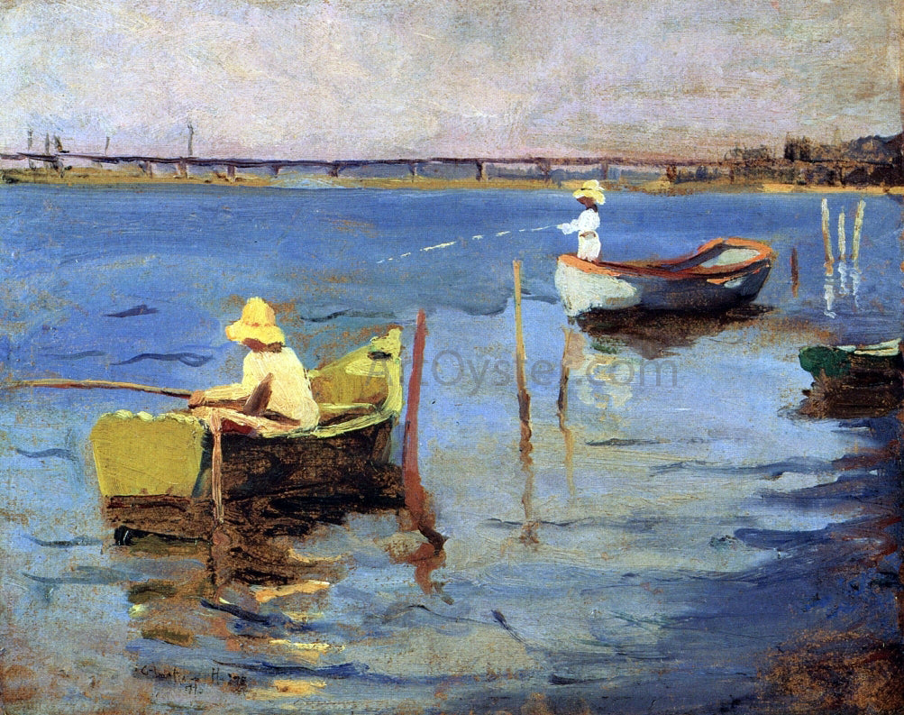 Charles Webster Hawthorne The Bridge at Provincetown - Hand Painted Oil Painting