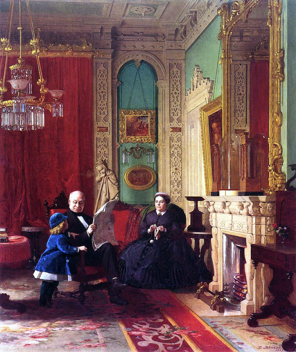 Eastman Johnson The Brown Family - Hand Painted Oil Painting