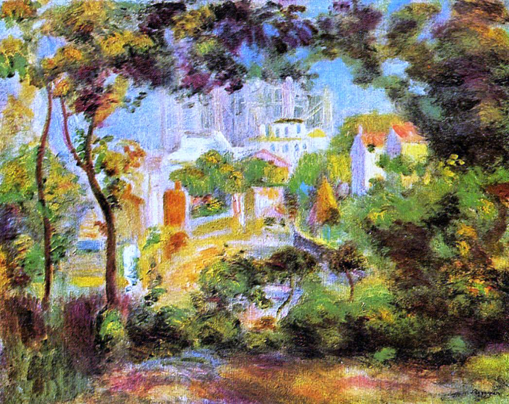 Pierre Auguste Renoir The Building of Sacred Heart - Hand Painted Oil Painting
