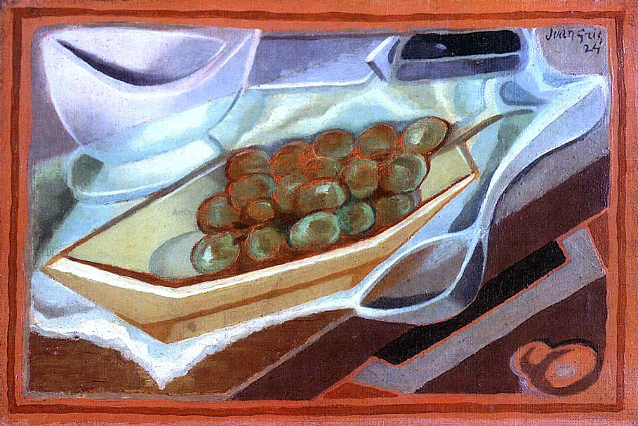Juan Gris The Bunch of Grapes - Hand Painted Oil Painting