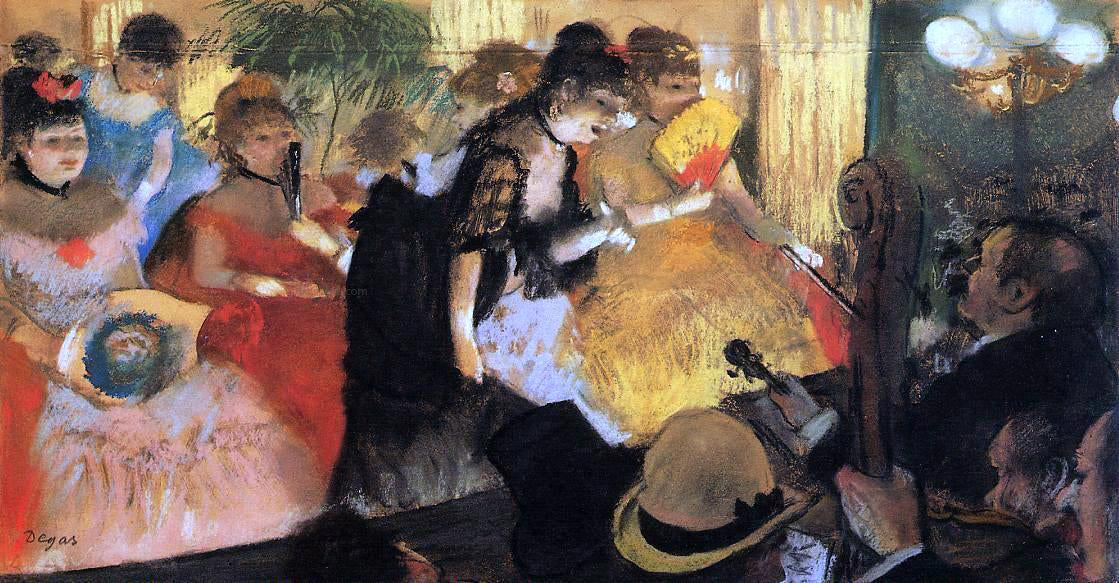 Edgar Degas The Cafe Concert - Hand Painted Oil Painting