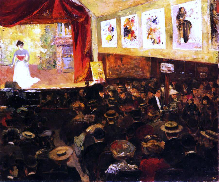 Louis Abel-Truchet The Cafe-Concert - Hand Painted Oil Painting
