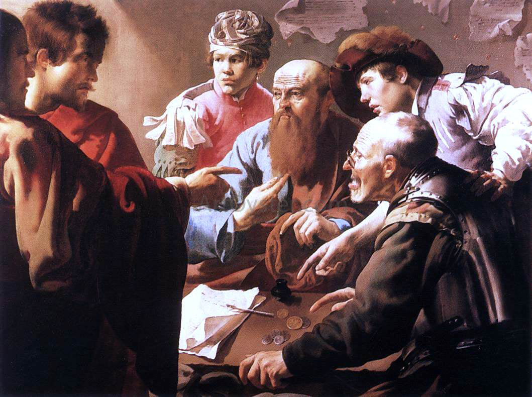 Hendrick Terbrugghen The Calling of St Matthew - Hand Painted Oil Painting