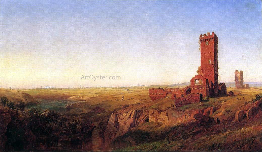  Jasper Francis Cropsey The Campagna of Rome - Hand Painted Oil Painting