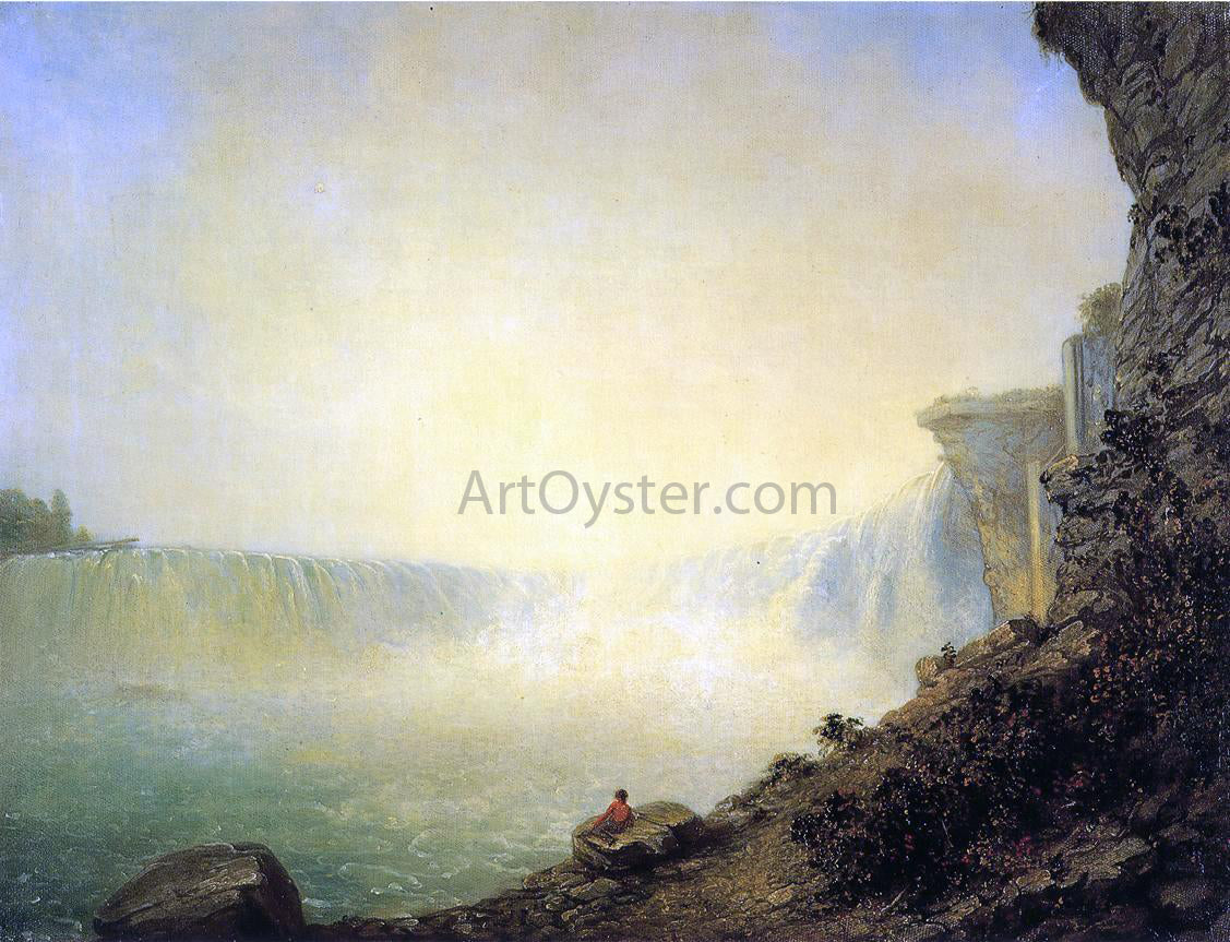 Rembrandt Peale The Canadian Side of Niagara Falls, Platform Rock - Hand Painted Oil Painting