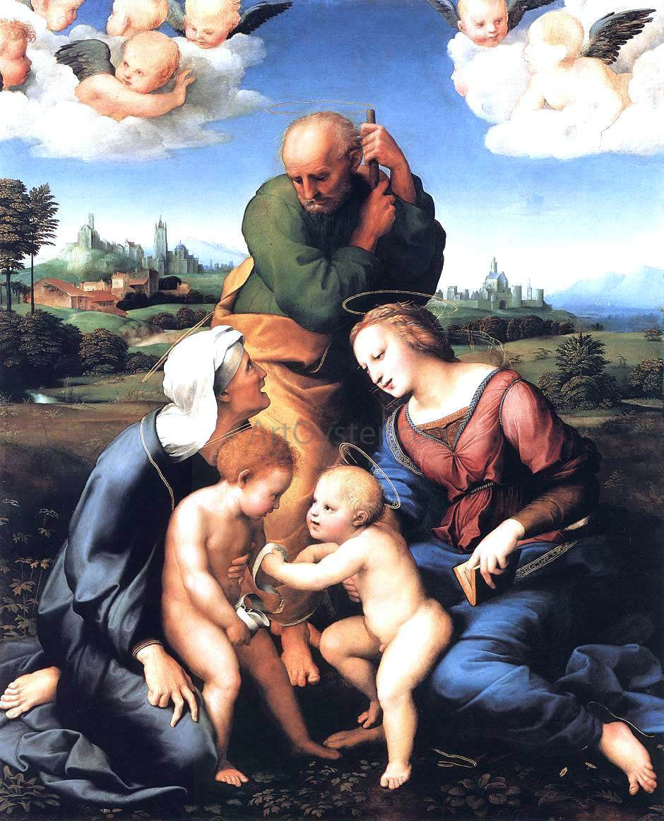 Raphael The Canigiani Madonna - Hand Painted Oil Painting