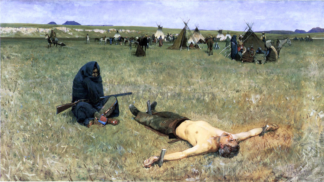 Henry F Farney The Captive - Hand Painted Oil Painting