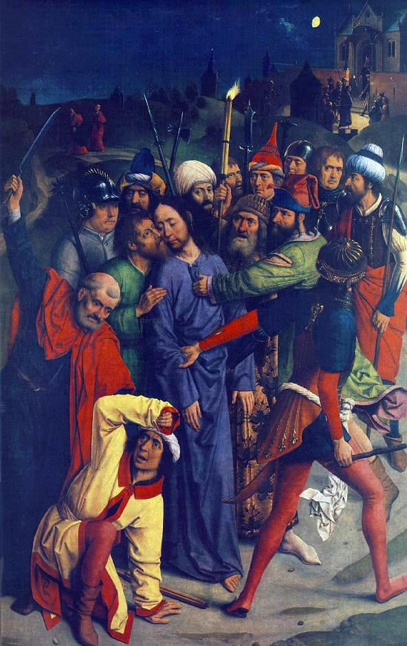  Dirck Bouts The Capture of Christ - Hand Painted Oil Painting