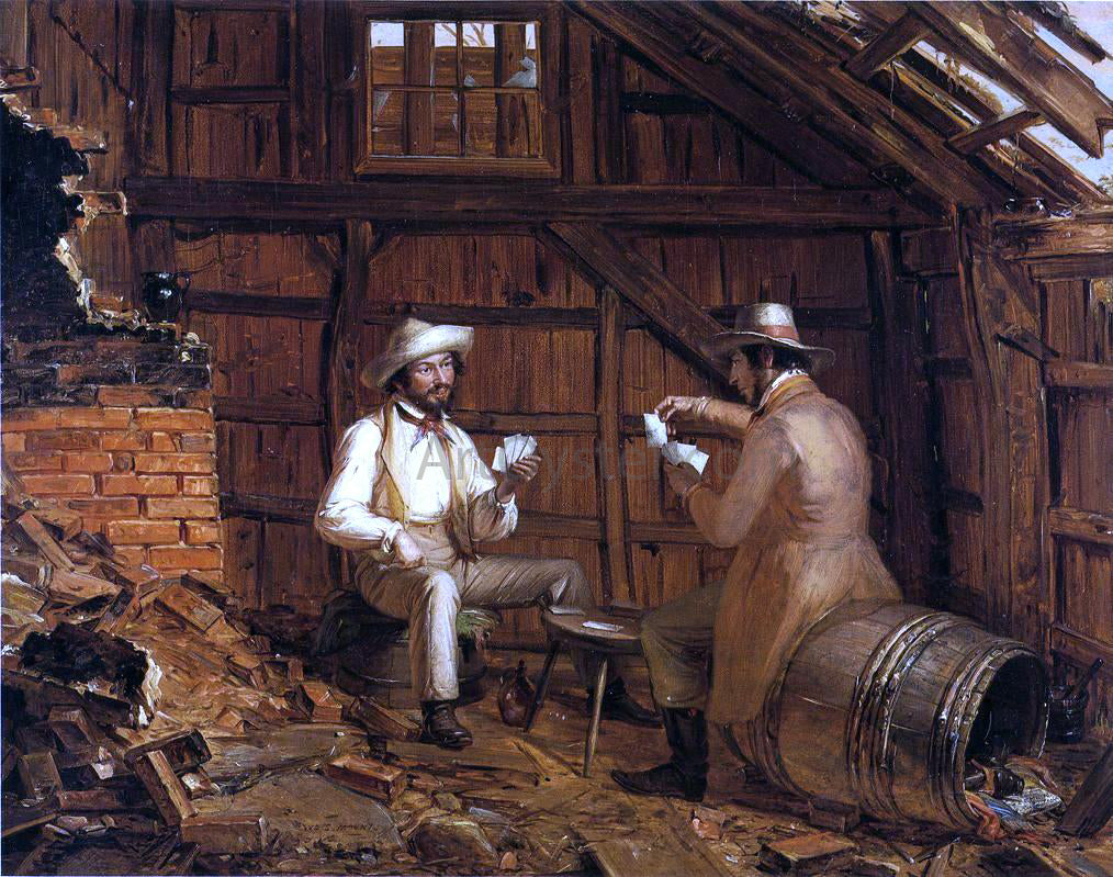 William Sidney Mount The Card Players - Hand Painted Oil Painting