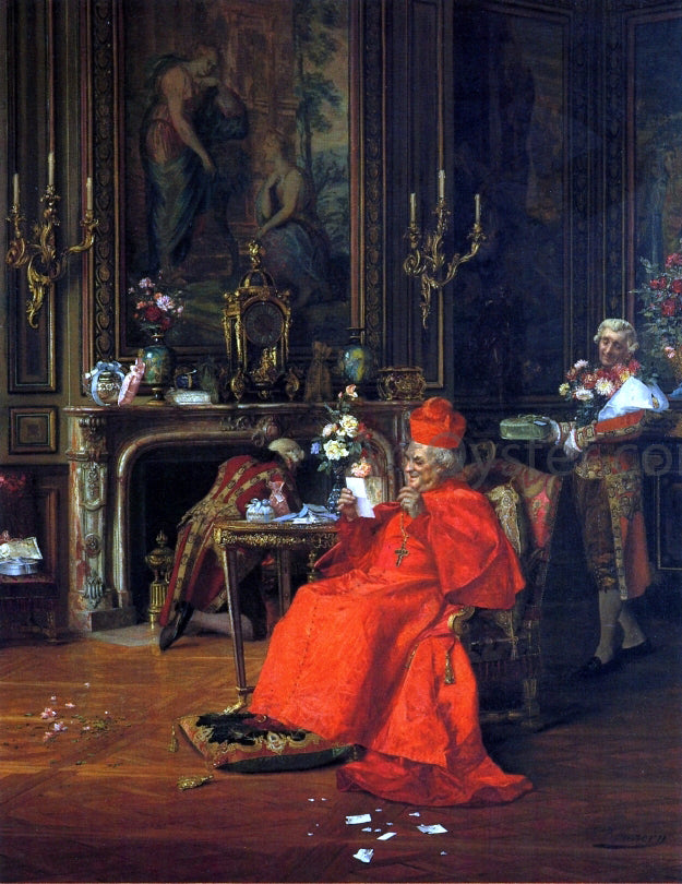  Francois Brunery The Cardinal's Birthday - Hand Painted Oil Painting