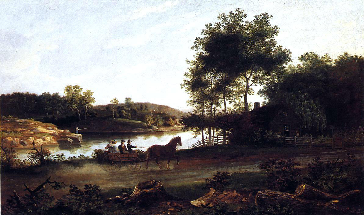 Thomas Birch The Carriage Ride Home - Hand Painted Oil Painting