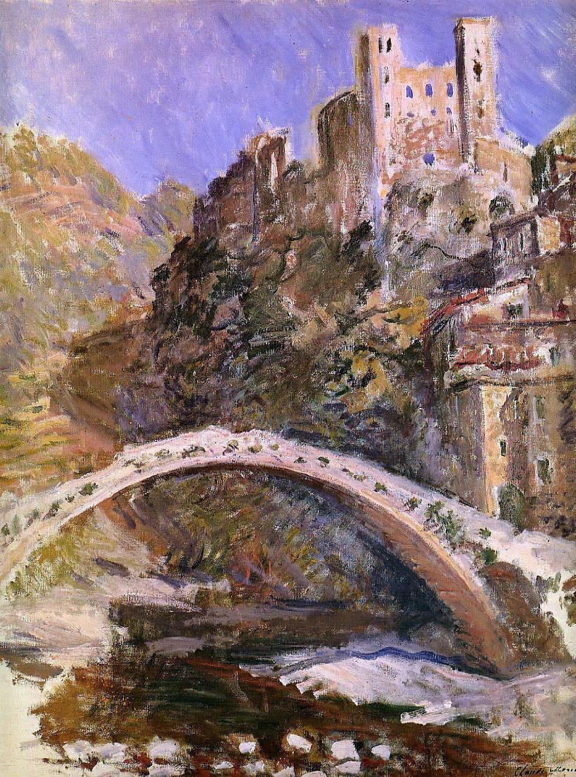 Claude Oscar Monet The Castle at Dolceacqua - Hand Painted Oil Painting