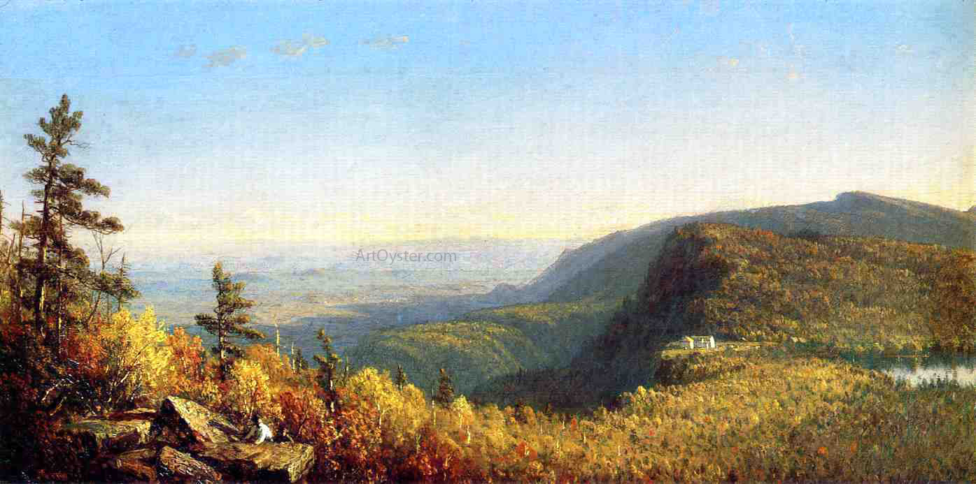  Sanford Robinson Gifford The Catskill Mountain House - Hand Painted Oil Painting