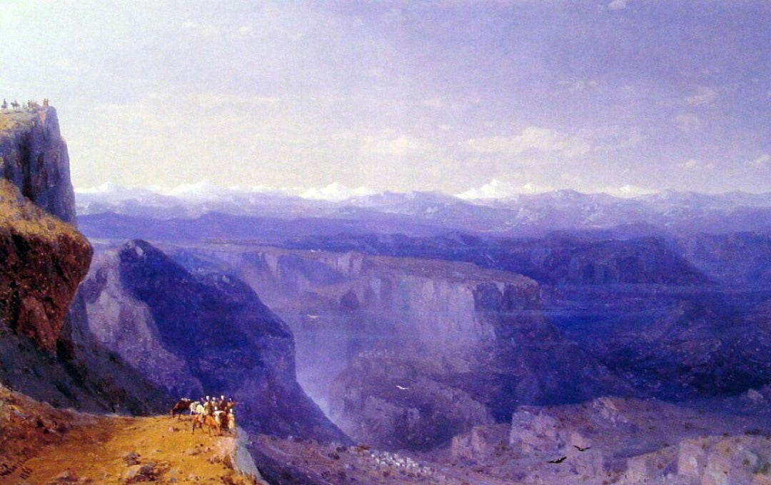 Ivan Constantinovich Aivazovsky The Caucasus - Hand Painted Oil Painting