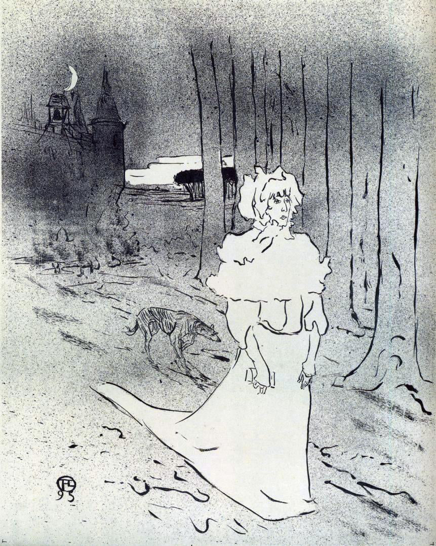 Henri De Toulouse-Lautrec The Chatelaine (also known as The Tocsin) - Hand Painted Oil Painting