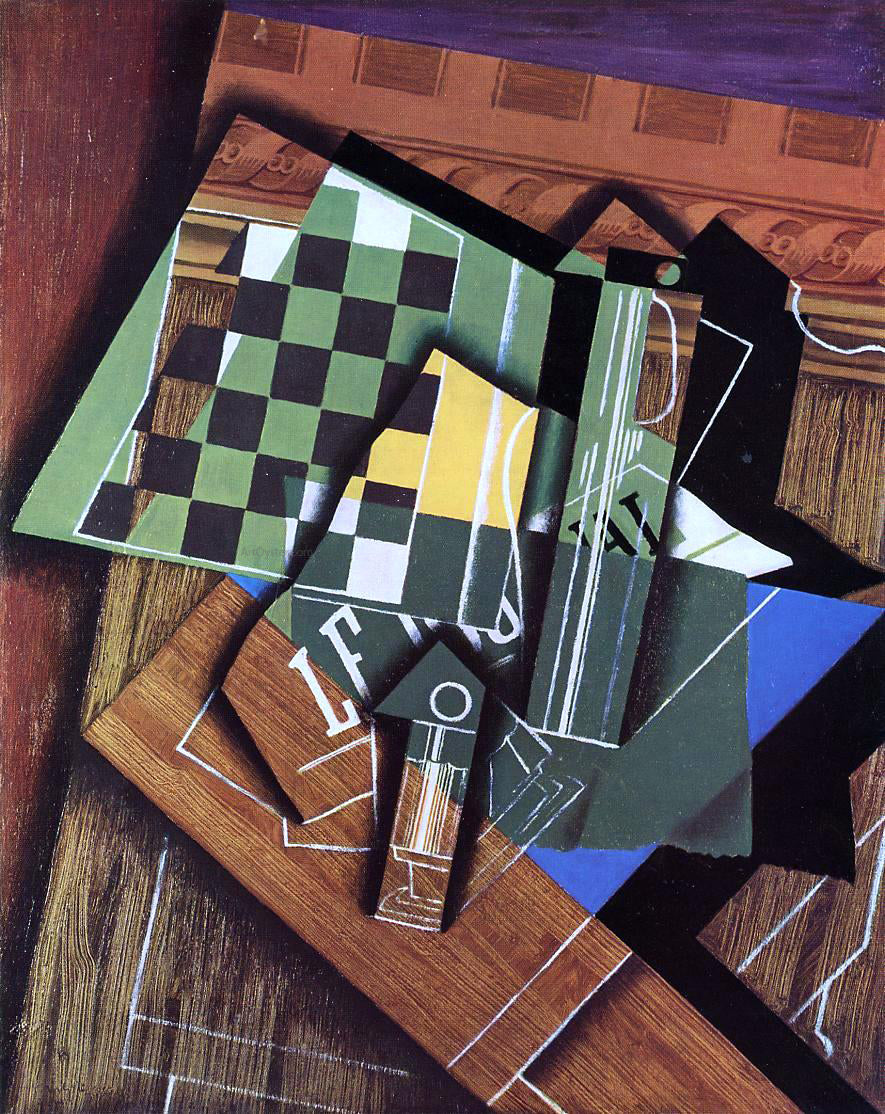 Juan Gris The Checkerboard - Hand Painted Oil Painting