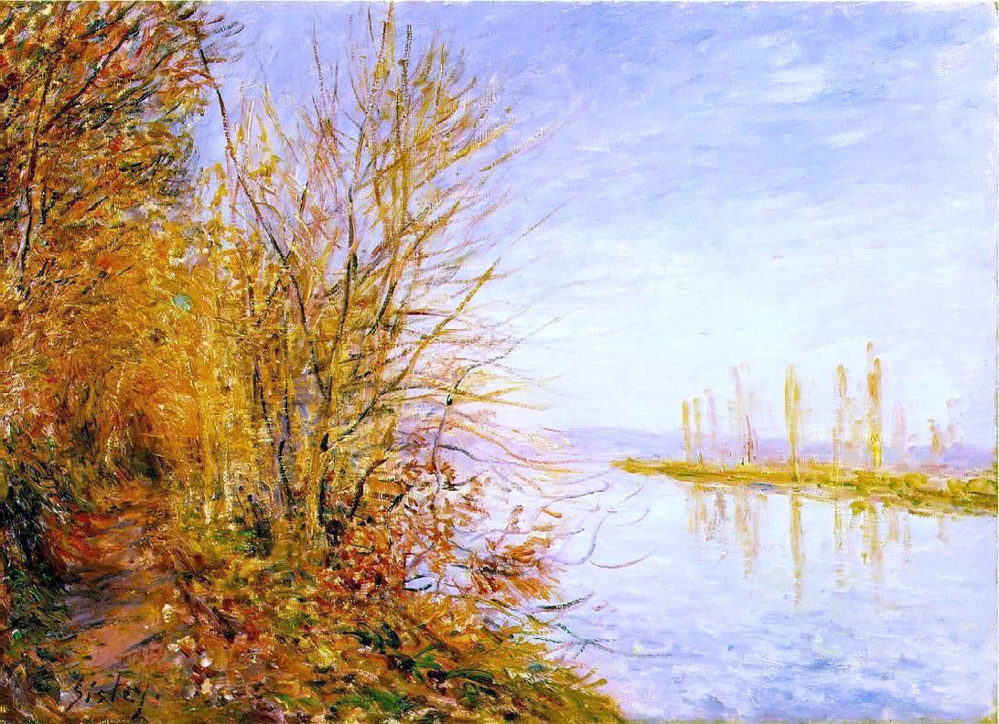 Alfred Sisley The Chemin de By through Woods at Rouches-Courtaut, St. Martin's, Summer - Hand Painted Oil Painting