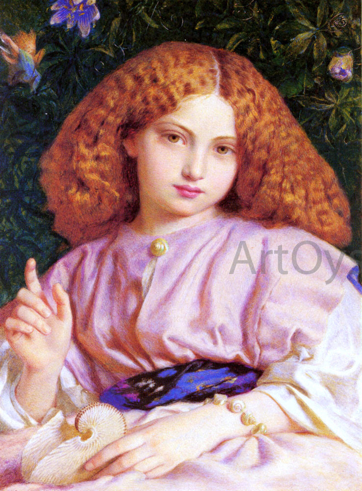 Frederic William Burton The Child Miranda - Hand Painted Oil Painting