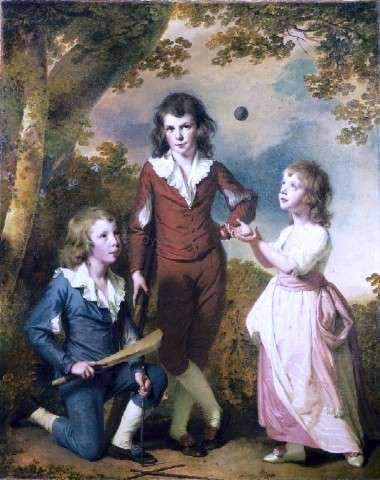 Joseph of Derby The Children of Hugh and Sarah Wood of Swanwick, Derbyshire - Hand Painted Oil Painting