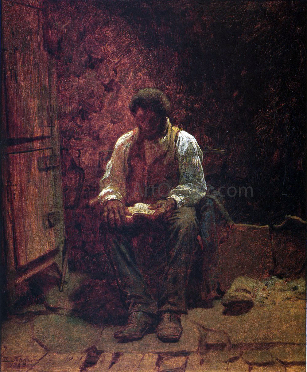 Eastman Johnson The Chimney Corner - Hand Painted Oil Painting