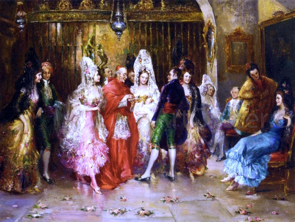Jean-Paul Sinibaldi The Christening - Hand Painted Oil Painting