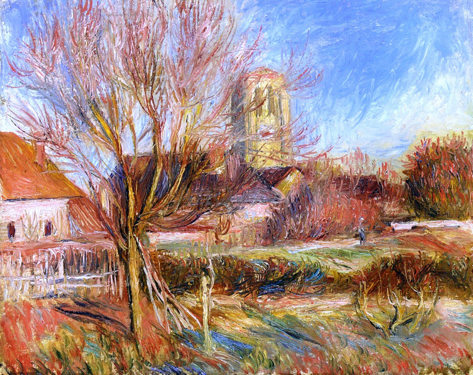  Pierre Auguste Renoir The Church at Essoyes - Hand Painted Oil Painting