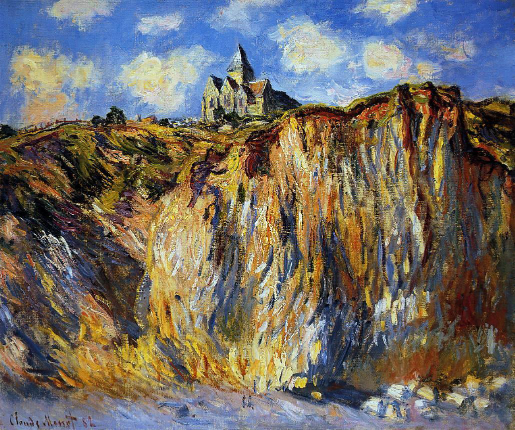 Claude Oscar Monet The Church at Varengeville, Morning Effect - Hand Painted Oil Painting