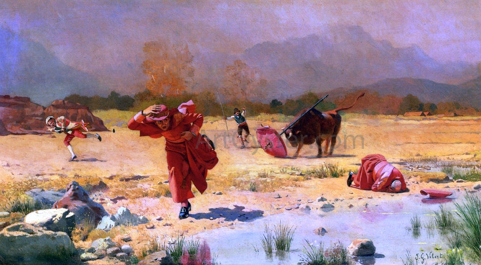 Jehan-Georges Vibert The Church in Danger - Hand Painted Oil Painting