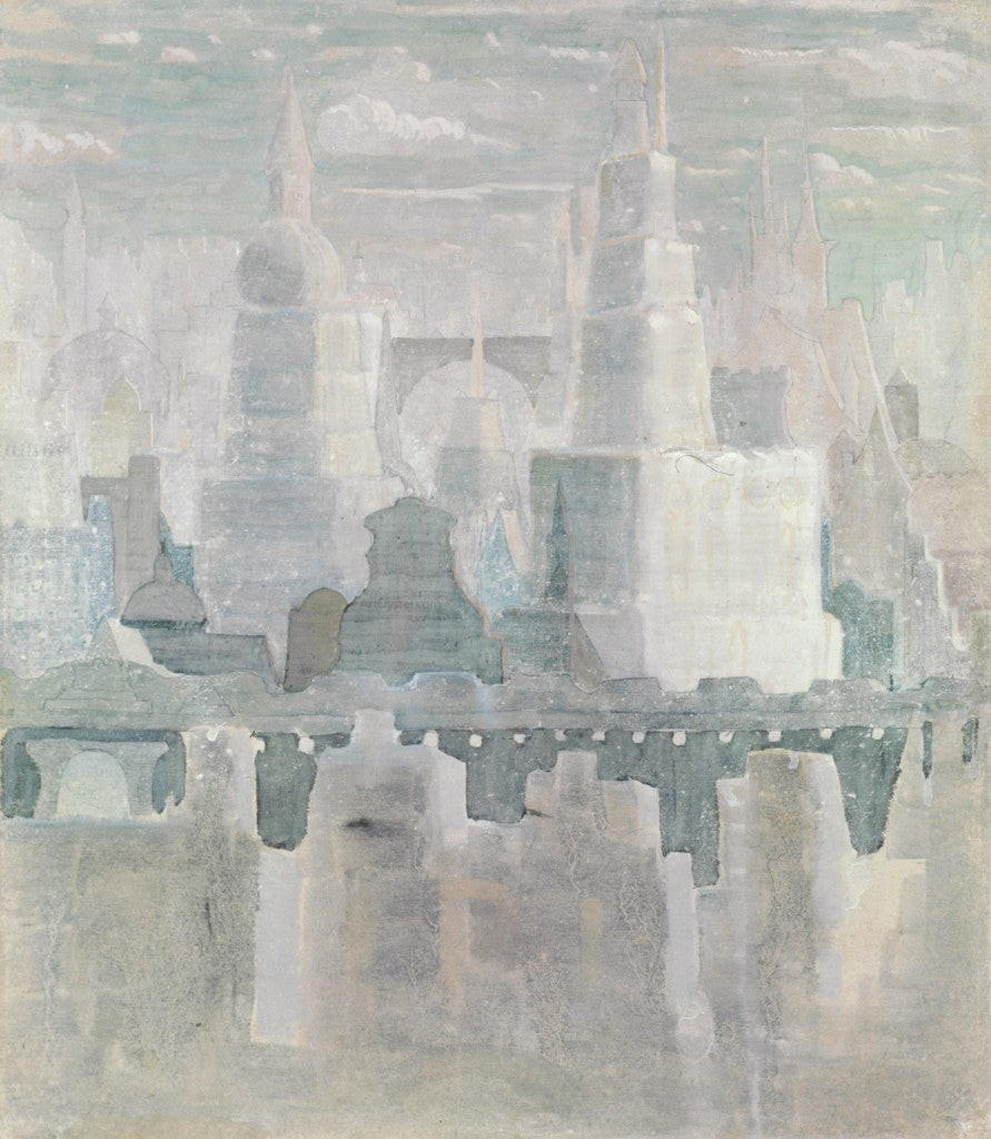 Mikalojus Ciurlionis The City - Hand Painted Oil Painting