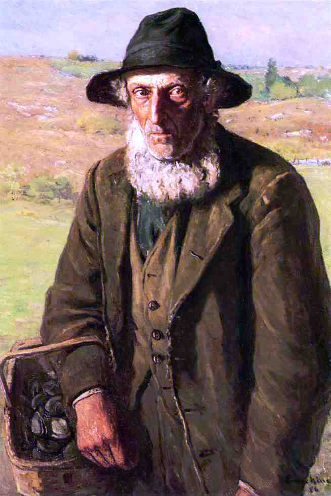John Joseph Enneking The Clam Digger - Hand Painted Oil Painting